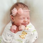 Personalized Cute Woodland Animals Baby Receiving Blanket Swaddle Hat Bow Headband with Name Coming Home Outfit Baby Shower Gift for Newborns