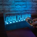 Personalized Colour Changing Acrylic Vinyl Record Storage Display Stand Birthday Gift for Music Lover