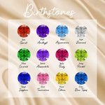 Gepersonaliseerde Unisex Geboortesteen Kruis Meerdere Namen Cirkel Hanger Halsketting Gegraveerd Geloofssieraden Verjaardag Doop Kerstcadeau voor Papa