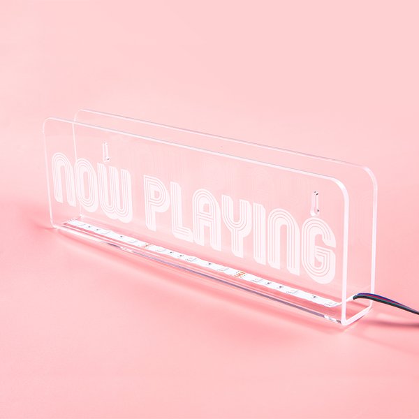 Personalized Color Changing Acrylic Vinyl Record Storage Display Stand Birthday Gift for Music Lover