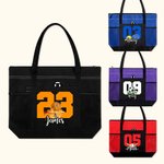 Sac de Sport Personnalisé avec Nom et Numéro Motif Balle Cadeau Anniversaire pour Amoureux de Sport