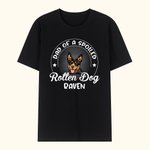 Personalized Multicolour Dad Mom of A Spoiled Rotten Dog Cat 100% Cotton T-shirt with Name Available Birthday Gift for Pet Lovers