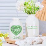 Personalizada Familia Siempre Estará Conectada Por Corazón Florero de Cerámica con 1-12 Nombres Cumpleaños Decoración del Hogar Regalo para la Familia