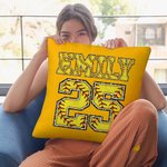 Personalisierte Multicolor Softball werfen Kissenbezug mit Name und Nummer Geburtstag Housewarming Geschenk für Softball Sportliebhaber