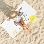 Personalisierte Lehrer Pflanze Samen, die für immer wachsen Strand Handtuch mit 1-6 Geburt Blumen super saugfähig Teacher's Day Anerkennung Geschenk f