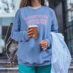 Personalized Registered Nurse Unisex Crewneck T-shirt Sweatshirt with Name Birthday Graduation Nurse Week Gift for Nurse