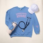 Personalized Registered Nurse Unisex Crewneck T-shirt Sweatshirt with Name Birthday Graduation Nurse Week Gift for Nurse