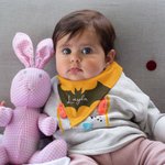 Babero Bandana Personalizado 100% Algodón con el Nombre del Bebé 1er Halloween Baby Shower Regalo para Bebés Niñas Niños