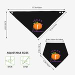 Babero Bandana Personalizado 100% Algodón con el Nombre del Bebé 1er Halloween Baby Shower Regalo para Bebés Niñas Niños