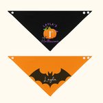 Babero Bandana Personalizado 100% Algodón con el Nombre del Bebé 1er Halloween Baby Shower Regalo para Bebés Niñas Niños