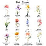 Personalised Multicolour Birth Flower 100 Envelopes Money Saving Challenge A5 Binder with Name Birthday Budget Accessories Gift for Family