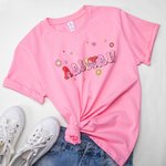 Personalized American Sign Language 100% Cotton Kids Adult T-Shirt with Name Deaf Pride Gift for Hearing Impairment ASL Interpreter