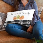 Funda de almohada personalizada con 1-12 nombres para la decoración del hogar Regalo para la familia