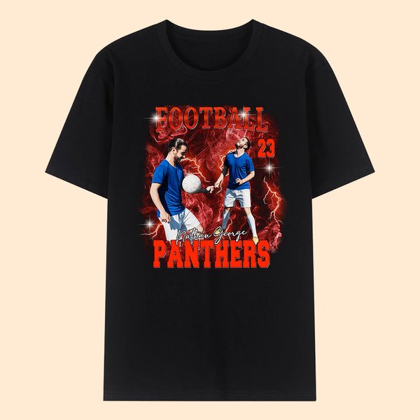 Gepersonaliseerd Vintage Bootleg stijl balspelen foto Unisex T-shirt Sweatshirt met tekst Verjaardag Verjaardagscadeau voor sportliefhebbers