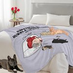 Gepersonaliseerd Geluk Is Hoerenkleed met Huisdieren Zachte Deken met Naam Verjaardagscadeau voor Hond Kat Huisdier Liefhebbers