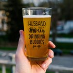 Foto personalizada Retrato Salud Pareja Vaso 16oz con Nombre Cumpleaños Aniversario Regalo para Pareja