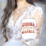 Personalized In My Engaged Era Future 12oz Tumbler with Name Engagement Bridal Shower Gift for Women