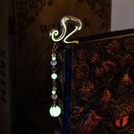 Personalised Luminous Staff Beads Bookmark with Name Birthday Fantasy Gift for Book Lovers
