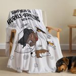 Gepersonaliseerd Geluk Is Hoerenkleed met Huisdieren Zachte Deken met Naam Verjaardagscadeau voor Hond Kat Huisdier Liefhebbers