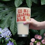 Personalized In My Engaged Era Future Mrs 30oz Name Tumbler with Straw and Brush Engagement Bridal Shower Bachelorette Party Gift for Women