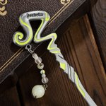 Personalised Luminous Staff Beads Bookmark with Name Birthday Fantasy Gift for Book Lovers