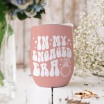 Personalized In My Engaged Era Future 12oz Tumbler with Name Engagement Bridal Shower Gift for Women