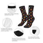 Personalisierte Kürbis Geist Spinne Halloween Thema weiche Kind Crew Socken mit Namen lustig Halloween Party Geschenk für Kinder