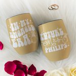 Personalized In My Engaged Era Future 12oz Tumbler with Name Engagement Bridal Shower Gift for Women