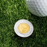 Marqueur de Golf en Acier Inoxydable Personnalisé Clip pour Chapeau Accessoires de Haute Qualité Cadeau Anniversaire Fête des Pères pour Golfeurs