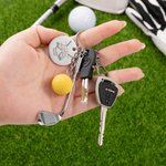 Personlig bästa golf någonsin Golf Club Pedant nyckelring med gravering av namn och text Födelsedagspresent för golfälskare
