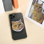 Personalized Cute Pet Portrait Phone Grip Holder Cell Phone Accessories Birthday Gift for Pet Lovers