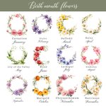 Personlig födelseblomma och födelsebladringar Mjuk pläd med namn och datum Bröllopsdag Heminredning Present till par