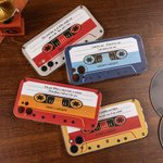 Personalised Retro Nostalgic Mixtape Phone Case for iPhone with Name Birthday Gift for Girlfriend Boyfriend