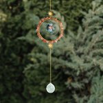 Personalised Moon and Sun Crystal Suncatcher with Photo and Text for Window Hanging Home Decor Birthday Housewarming Memorial Gift for Family Friend