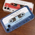 Personalised Retro Nostalgic Mixtape Phone Case for iPhone with Name Birthday Gift for Girlfriend Boyfriend