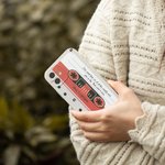 Personalised Retro Nostalgic Mixtape Phone Case for iPhone with Name Birthday Gift for Girlfriend Boyfriend