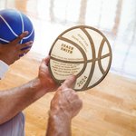 Plaque de Basketball Football Volley-ball Personnalisé avec Noms Message et Année Gravés Décor Mural en Bois 3D Cadeau pour Entraîneur