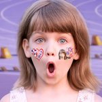 Tatouage Temporaire Personnalisé avec Photo Nom Lot de 15 Autocollants Imperméables Style Violet Jeux 2024 Accessoires pour Match Sport Soirée Fête