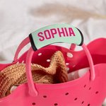Personalized Multicolor Shadow Monogram Set of 2 Luggage Handle Wrap Identifier with Contact Card Travel Accessories Birthday Gift for Travel Lovers