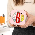 Personalised Doodle Monogram Leather Jewellery Case Portable Travel Essentials Teacher's Day Appreciation Gift for Teacher