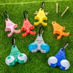 Personalized 3D Printed Funny Golf Ball Holder and Tee Holder with Clip and Text Golf Accessory Sports Gift for Golf Lover Men