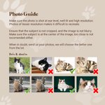 Personligt kuddfodral med foto av husdjur med namn Minnesmärke Sympatigåva för katt- och hundälskare