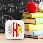 Personalised Doodle Monogram Leather Jewellery Case Portable Travel Essentials Teacher's Day Appreciation Gift for Teacher