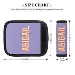 Personalized Multicolor Shadow Monogram Set of 2 Luggage Handle Wrap Identifier with Contact Card Travel Accessories Birthday Gift for Travel Lovers