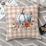 Gepersonaliseerde pompoen kussenhoes met naam verjaardag Home Decor Gift voor familie