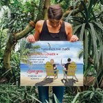 Personalised Couple Seaside I Love You Forever and Always Poster Frameless Painting Anniversary Home Decoration