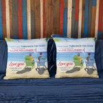 Personalisierte Liebe Sie paar Strand Urlaub Insel Landschaft Überwurf Kissenbezug Valentinstag Geschenk Sofa Dekor