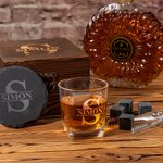 Personalizado Old Fashioned Rocks Whiskey Glass Set en caja de madera con monograma grabado Cumpleaños Regalo de boda para el marido Groommen
