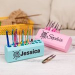 Portauncinetti multicolore personalizzato con nome a 17 fori con cassetto estraibile regalo per festa della mamma per donne