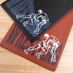 Personalisierte Ringen Thema Leder Low Profile Clipboard mit Namen Ende der Saison Ruhestand Anerkennung Geschenk für Trainer Team-Manager